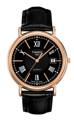 Tissot Carson Automatic 40 Rose Gold / Black / Strap